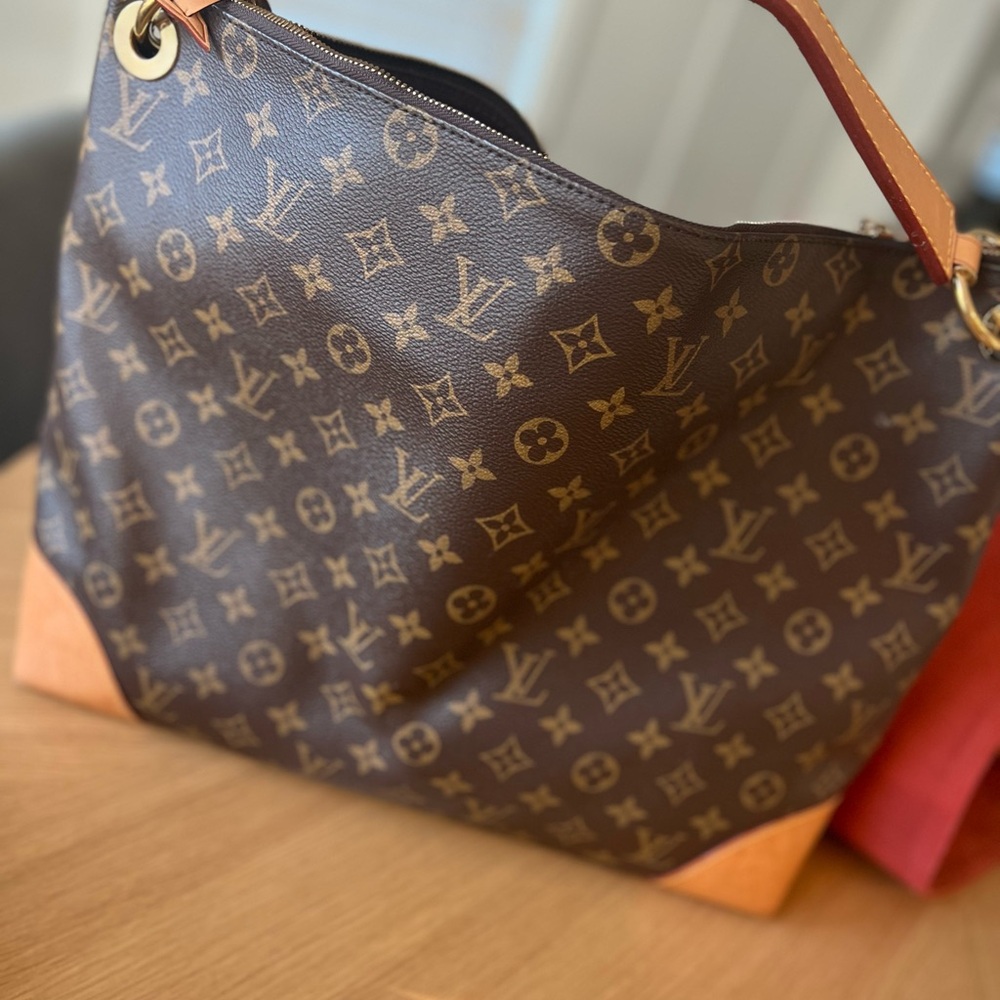 Louis Vuitton Monogram Brown and Tan Shoulder Bag